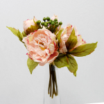 Generico-Shop-Fiori e Piante-Fiori Artificiali-Bouquet di Rose Aperte H 25 D 22-5