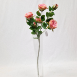 Generico-Shop-Fiori e Piante-Fiori Artificiali-Rosa Inglese con 4 Rami H 70 cm-6