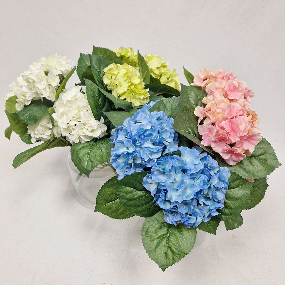 Generico-Shop-Fiori e Piante-Fiori Artificiali-Bouquet di Ortensie con 5 Rami H 41 cm-0