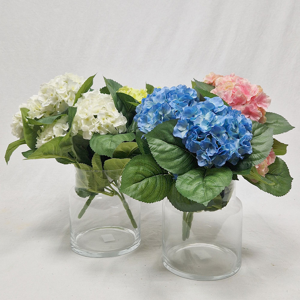 Generico-Shop-Fiori e Piante-Fiori Artificiali-Bouquet di Ortensie con 5 Rami H 41 cm-0